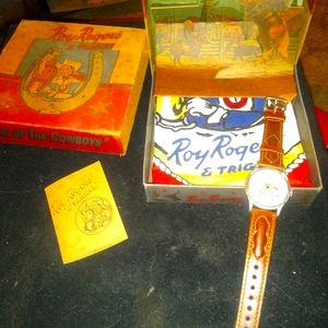 Vintage ROY ROGERS & TRIGGER — WATCH & BANDANA